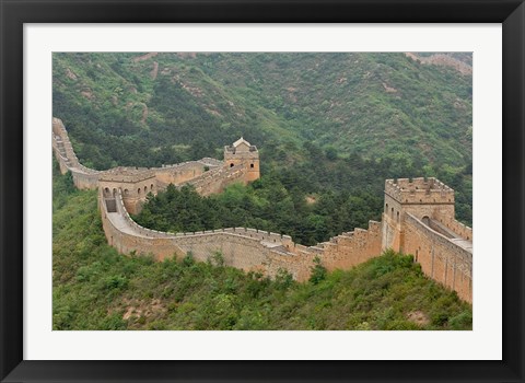 Framed Great Wall of China at Jinshanling, China Print