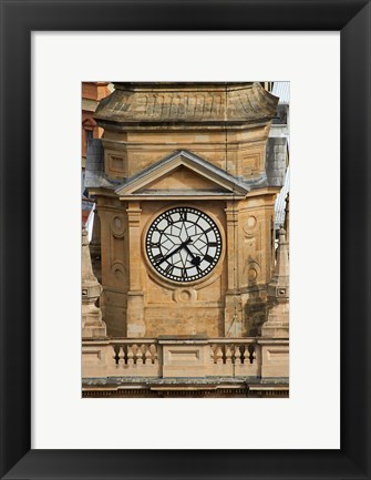 Framed Clock Tower, City Hall, Cape Town, South Africa. Print