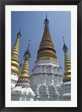 Framed Gold Pagoda Spires of the Golden Temple, China Print