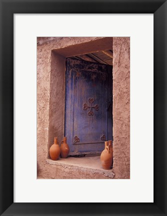 Framed Berber Village Doorway, Morocco Print