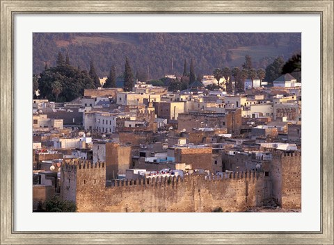 Framed City Walls, Morocco Print