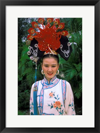 Framed Emperior Traditional Dress, China Print