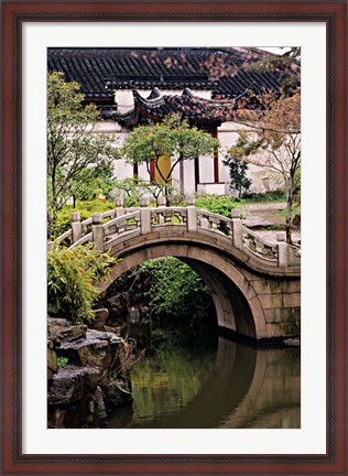 Framed China, Jiangsu, Suzhou, North Temple Pagoda, path Print