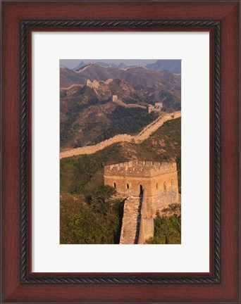 Framed Great Wall at Sunset, Jinshanling, China Print