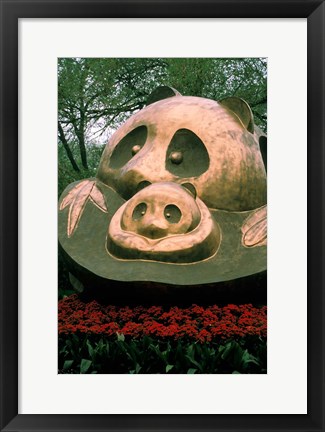 Framed China, Chengdu. Giant Panda bear, Sanctuary Print