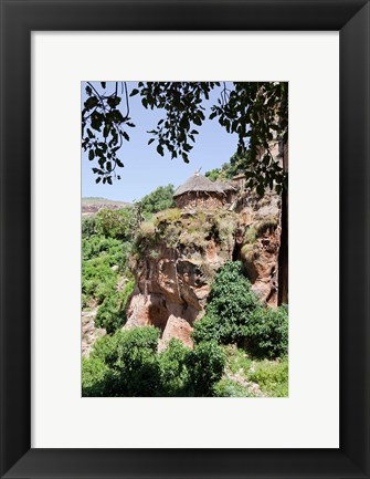 Framed Abbi Johanni rock-hewn church in Tigray, Ethiopia Print