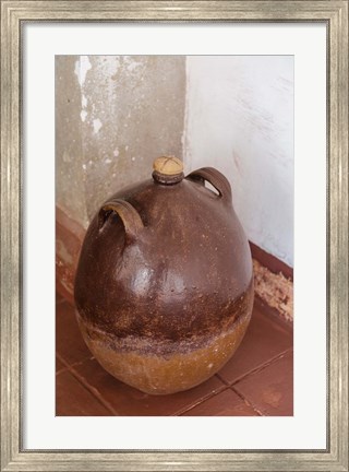 Framed Africa, Mozambique, Island. Earthenware pot at Governors Palace. Print