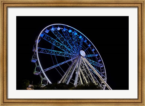 Framed Cape Wheel, Victoria and Alfred Waterfront, Cape Town, South Africa. Print