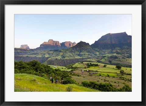 Framed Escarpment of the Semien Mountains, Ethiopia Print