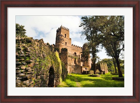 Framed Fasil Ghebbi, Castle, Gonder, East Africa Print
