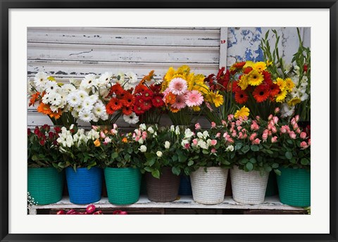 Framed Flower Market, Port Louis, Mauritius Print