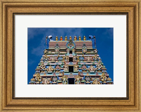 Framed Hindu Temple, Victoria, Mahe Island, Seychelles Print