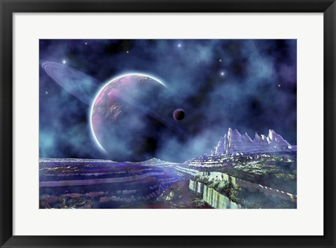 Framed Fantasy Alien World Print