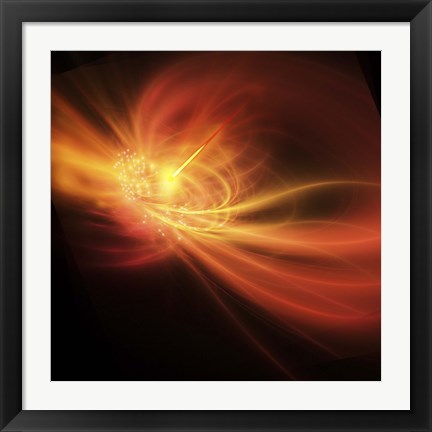 Framed supernova explosion causes a bright gamma ray burst Print