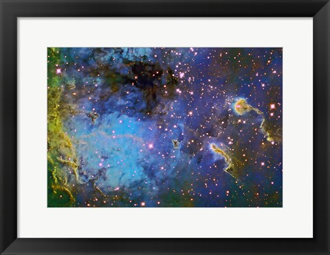 Framed IC 410, The Tadpole Nebula Print