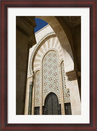 Framed Archway detail, Hassan II Mosque, Casablance, Morocco Print