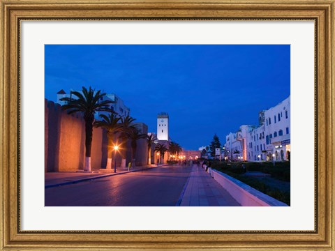 Framed MOROCCO, ESSAOUIRA: Avenue Oqba Ben Nafli Print