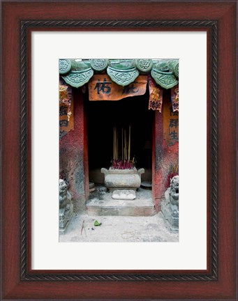 Framed Man Mo Temple, Tai Po, Hong Kong, China Print