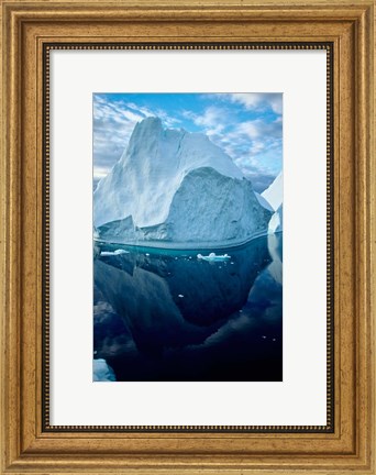 Framed Icebergs and seascapes, Antarctica Print