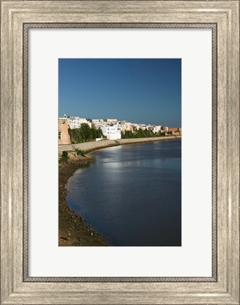 Framed MOROCCO, AZEMMOUR: View from Um, er, Rbia River Print
