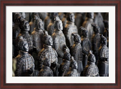 Framed Imperial terra cotta warriors in battle formation Print