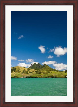 Framed Lion Mountains in South Mauritius, Africa Print
