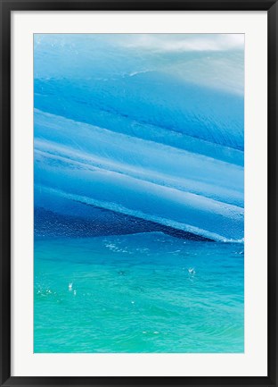 Framed Iceberg layers, South Orkney Islands, Antarctica Print