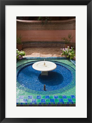 Framed Jardin Majorelle, Marrakech, Morocco, North Africa Print