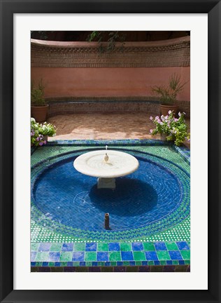 Framed Jardin Majorelle, Marrakech, Morocco, North Africa Print