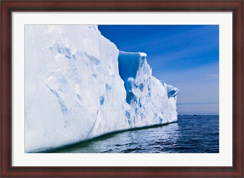Framed Landscape of iceberg, American Palmer Station, Antarctica Print