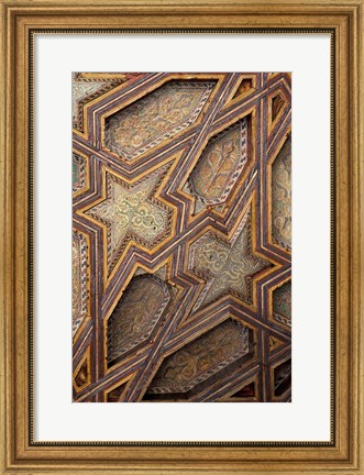 Framed Intricate Ceiling Design, Morocco Print