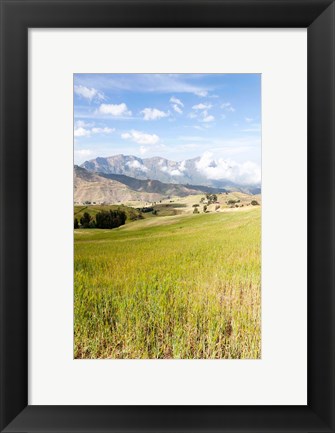 Framed Grassy plains, Semien Mountains National Park, Ethiopia Print