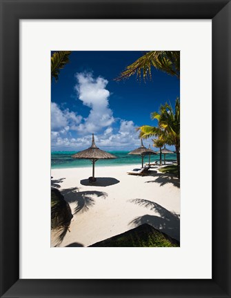 Framed Le Touessrok Resort Beach, Mauritius Print