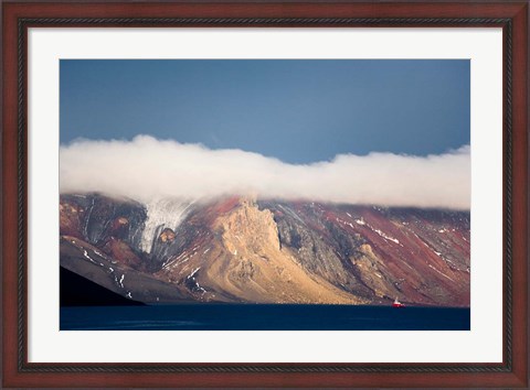 Framed Mountainous Deception Island, Antarctica Print
