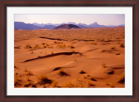 Framed Namibia Desert, Sossusvlei Dunes, Aerial Print