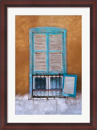 Framed Nubian Window in a Village Across the Nile from Luxor, Egypt Print