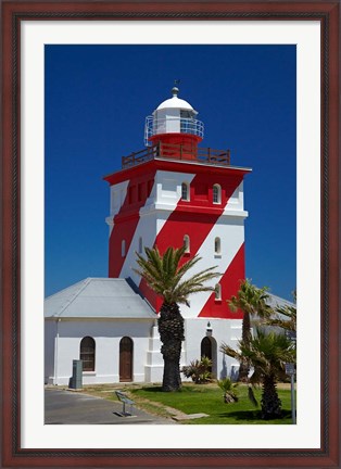 Framed Mouille Point Lighthouse (1824), Cape Town, South Africa Print