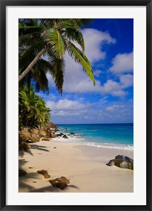 Framed Serene Anse Victorin Beach, Seychelles, Africa Print