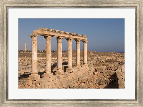 Framed Columns, Sabratha Roman Site, Tripolitania, Libya Print