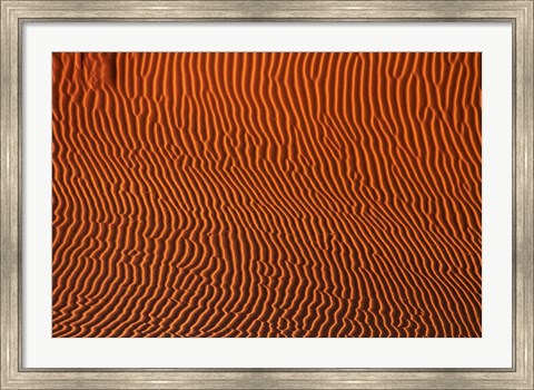 Framed Sand dune patterns,  Namibia Print