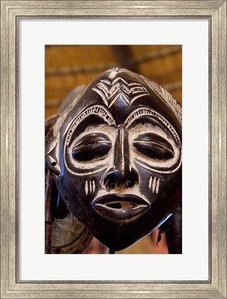 Framed South Africa, Durban, Zulu tribe mask Print