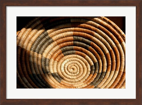 Framed South Africa, KwaZulu Natal, Zulu baskets, market Print