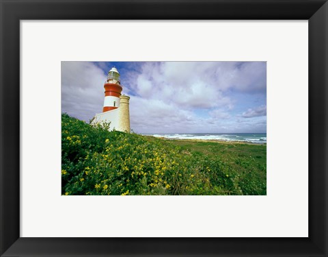 Framed South Africa, Cape Agulhas Lighthouse Print