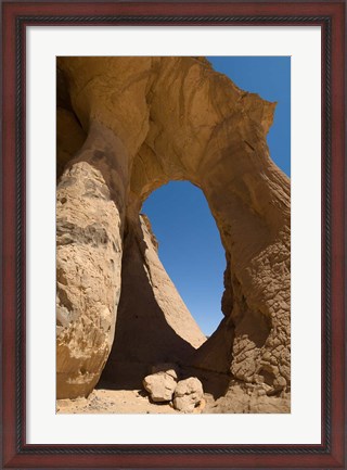 Framed Tin Ghalega Rock Formation, Red Rhino Arch, Fezzan, Libya Print