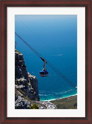 Framed Table Mountain Aerial Cableway, Cape Town, South Africa Print