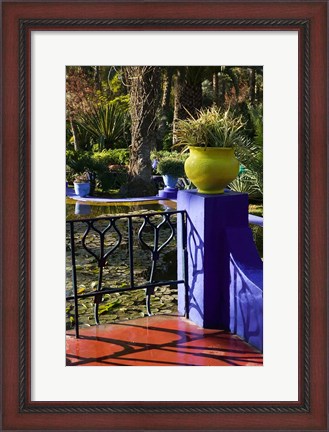 Framed Villa Gardens, Jardin Majorelle and Museum of Islamic Art, Marrakech, Morocco Print