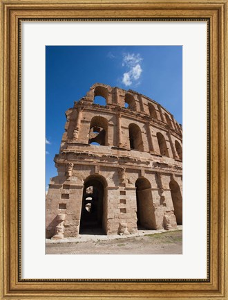 Framed Tunisia, El Jem, Colosseum, Ancient Architecture Print