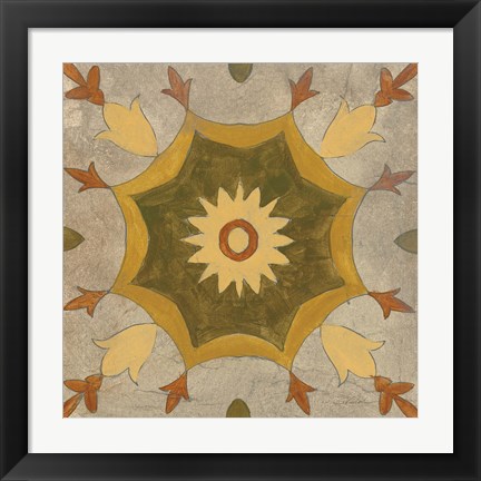 Framed Andalucia Tiles G Color Print