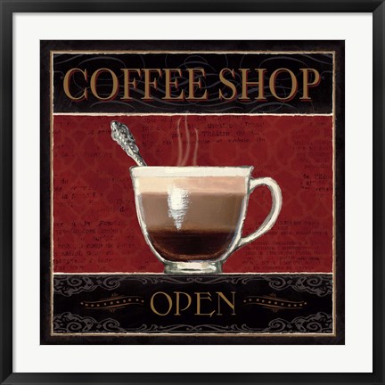 Framed Coffee Shop I Print