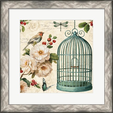 Framed Free as a Bird I Print